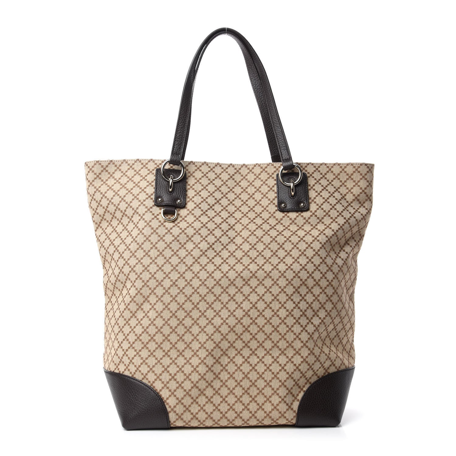 Gucci Diamante Medium Vertical Tote Dark Brown 1 of 10