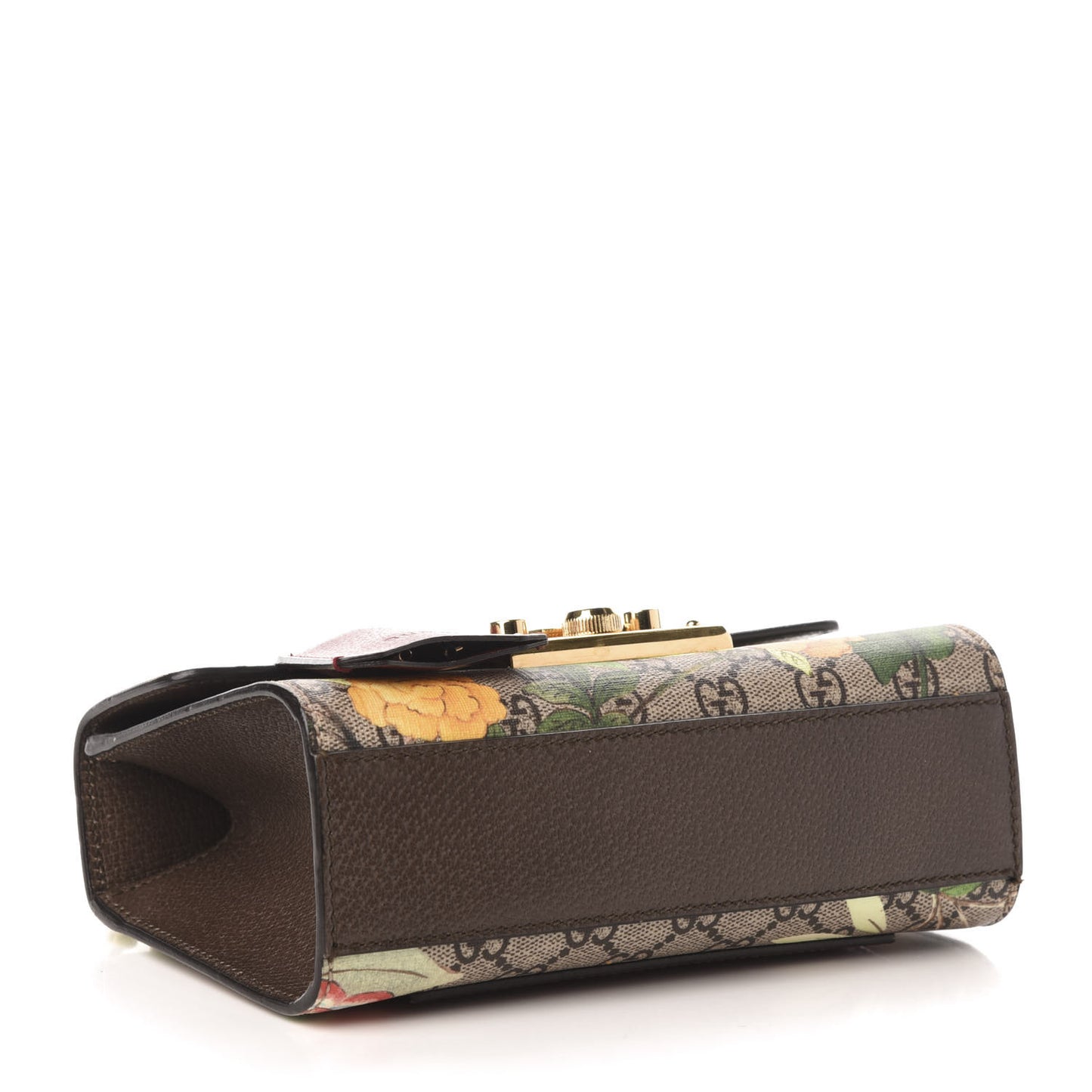 GG Supreme Monogram Tian Small Padlock Shoulder Bag Beige Multicolor New Acero