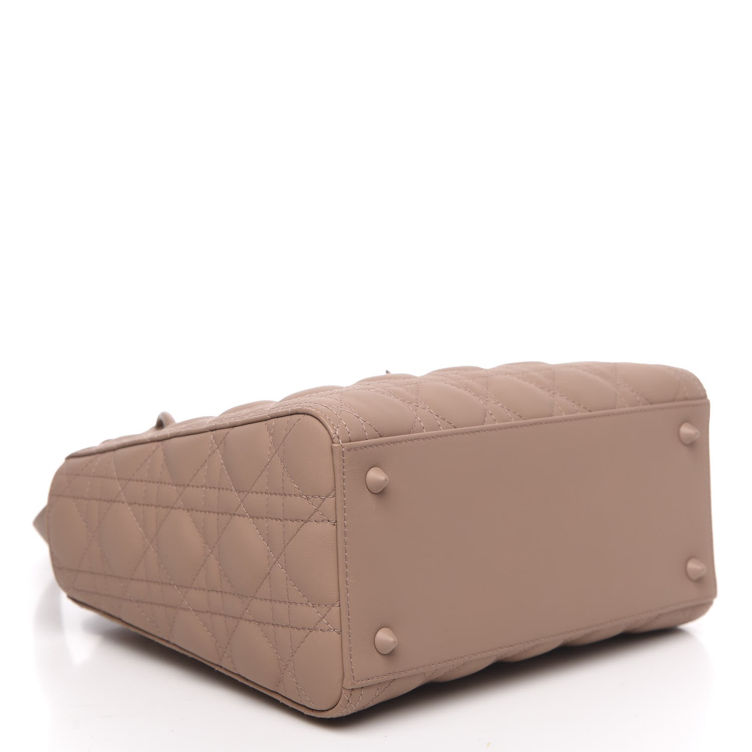 Christian Dior Ultra Matte Calfskin Cannage Medium Lady Dior Beige 4 of 12