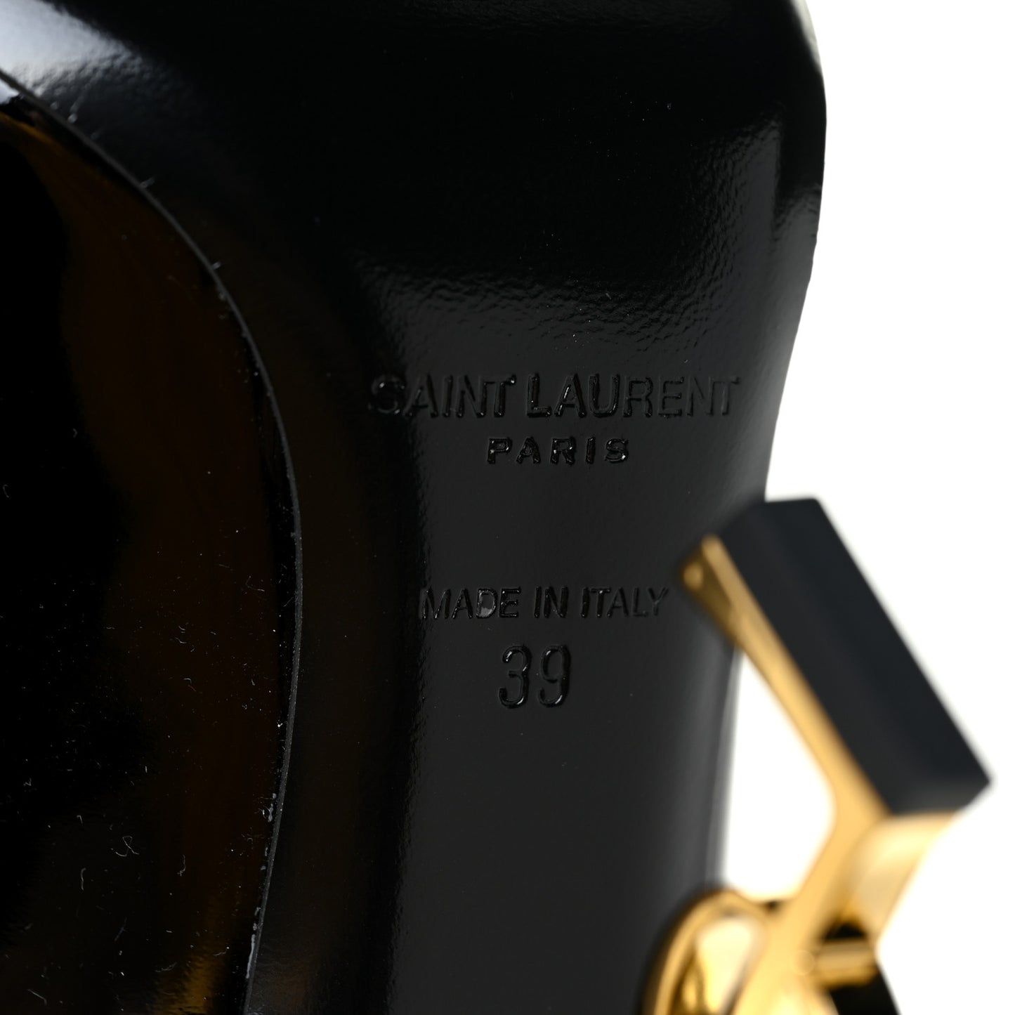 Patent Opyum 110 Pumps 39 Black Gold