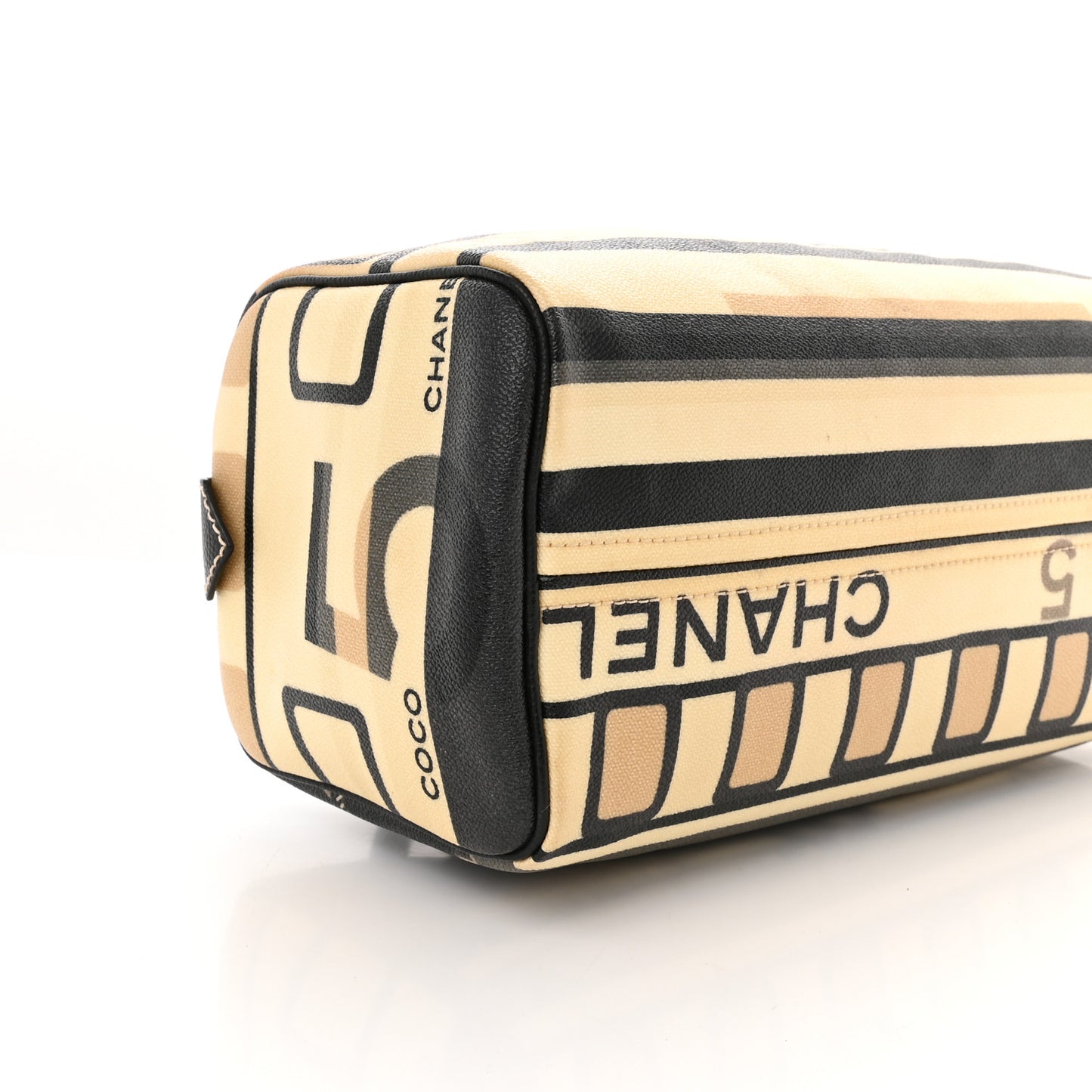 Coated Canvas Le Train Boston Bag Black