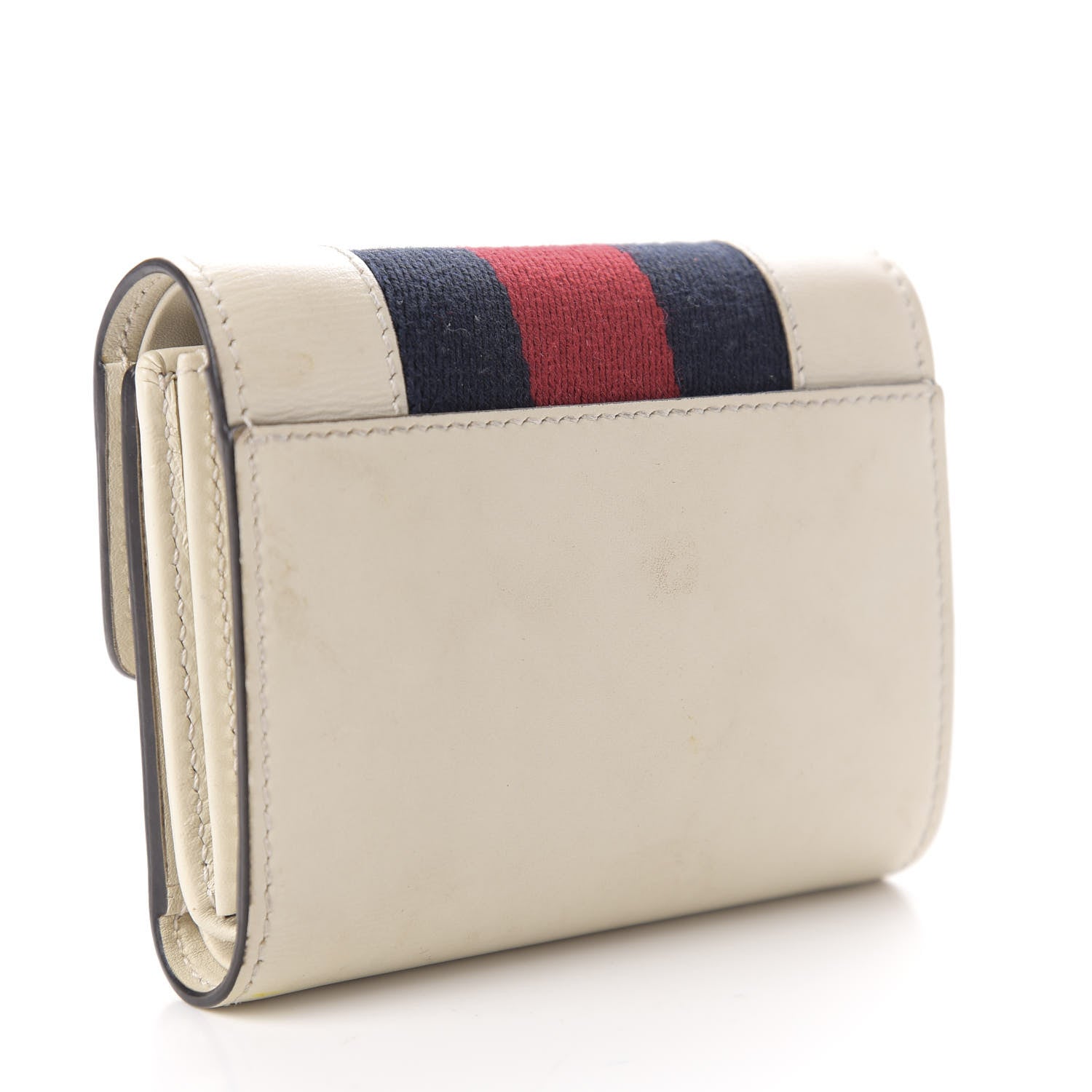 Gucci Calfskin Sylvie Wallet White 4 of 8