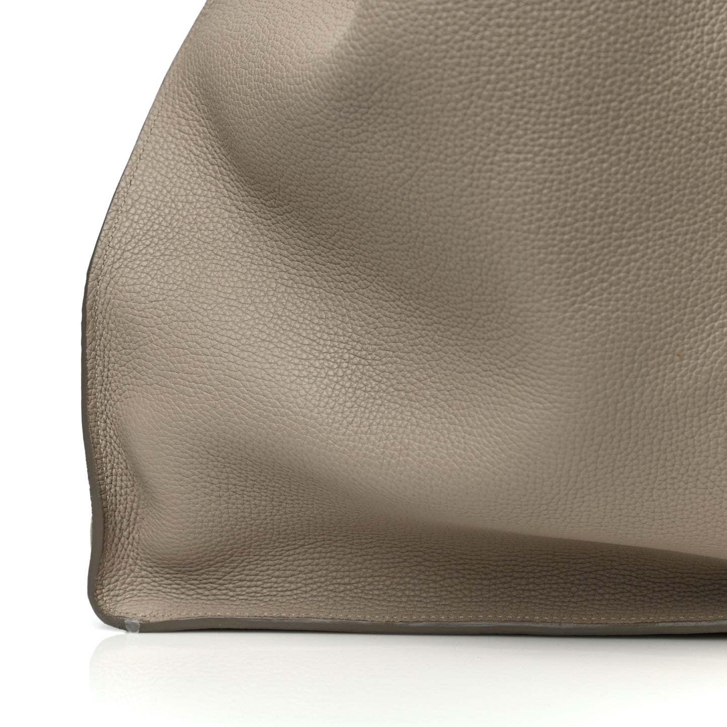 Supple Grained Calfskin Medium Big Bag Light Taupe