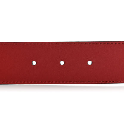 Gucci Moon Calfskin Torchon Double G 40mm Belt 85 34 Hibiscus Red 3 of 5