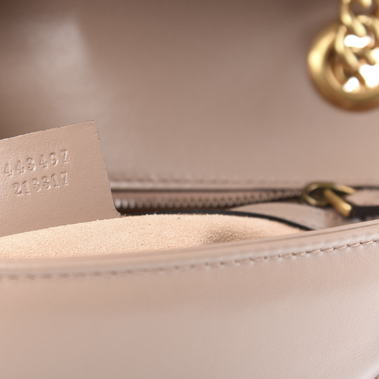 Calfskin Matelasse Small GG Marmont Shoulder Bag Porcelain Rose