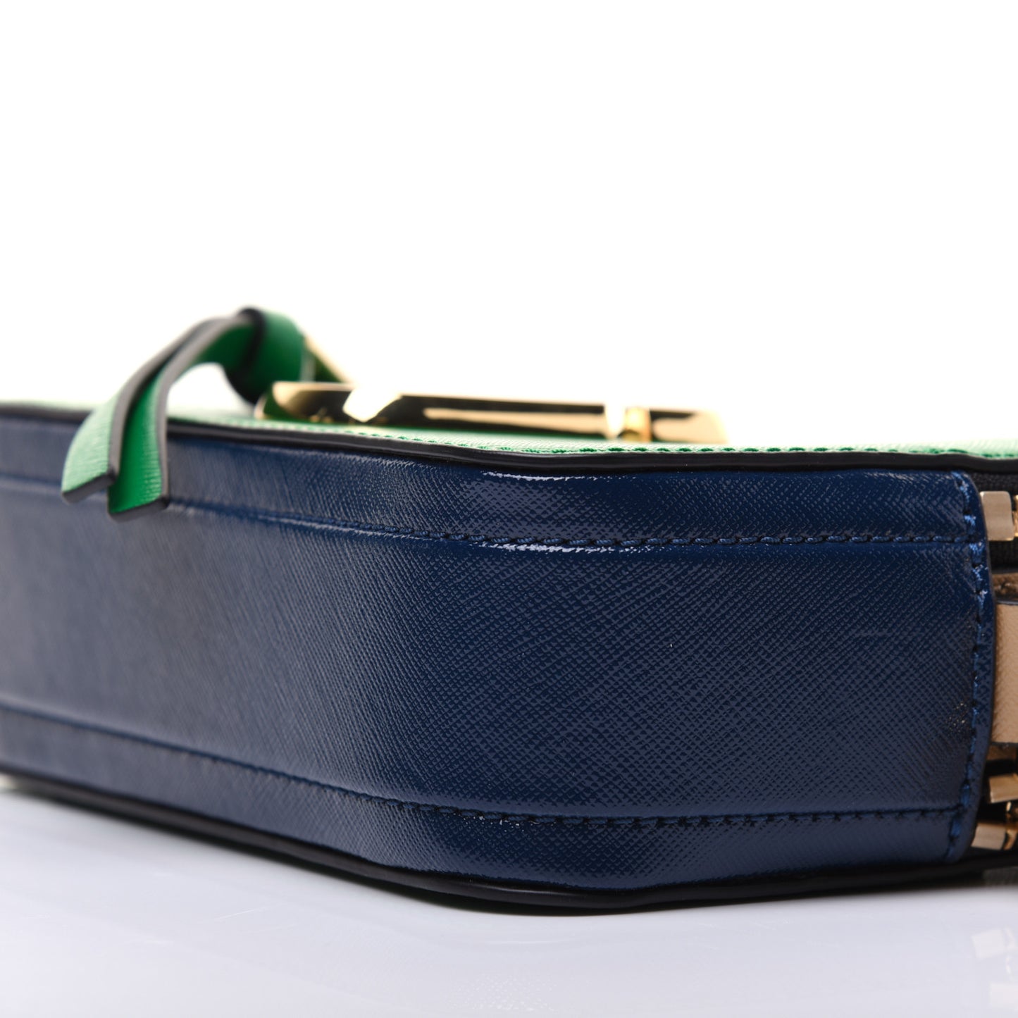 Saffiano Small Snapshot Camera Bag Green Multicolor