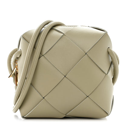 Bottega Veneta Lambskin Maxi Intrecciato Mini Cassette Camera Bag Travertine 1 of 9