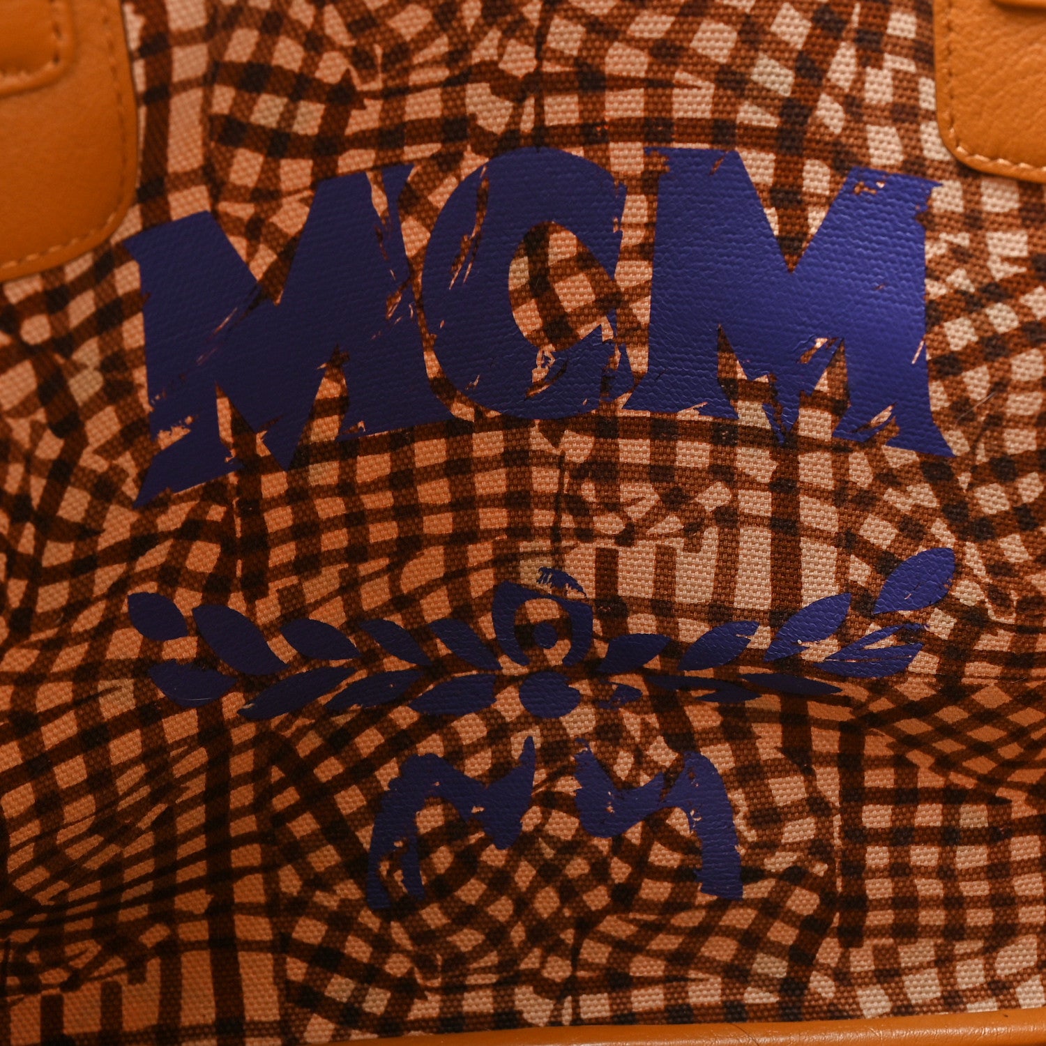 MCM Visetos Medium Liz Reversible Shopper Tote Cognac 11 of 26