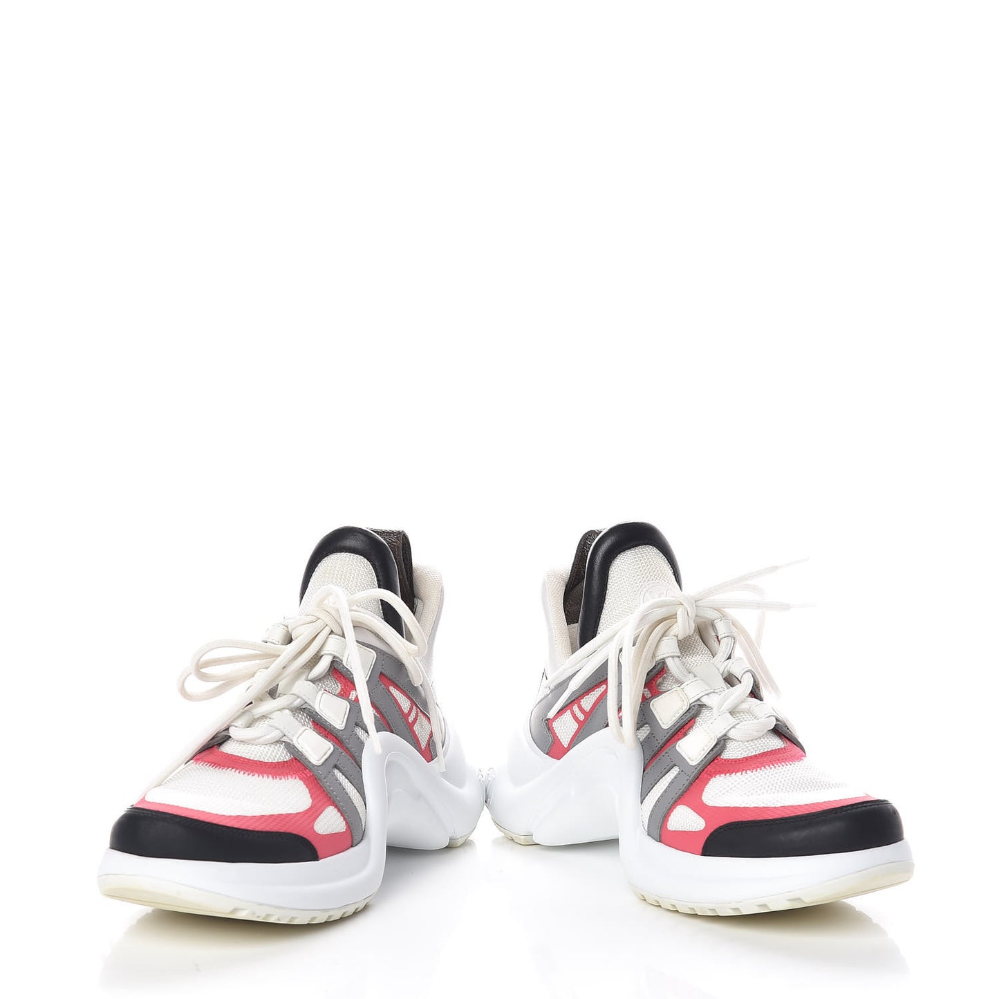 Calfskin Technical Nylon LV Archlight Sneaker 36 White