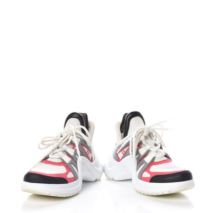 Louis Vuitton Calfskin Technical Nylon LV Archlight Sneaker 36 White 7 of 8
