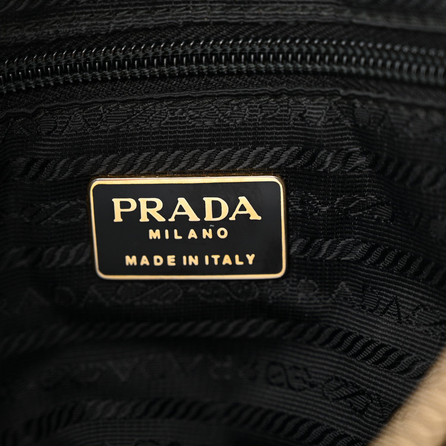 Prada Tessuto Nylon Chain Shoulder Bag Black 6 of 13