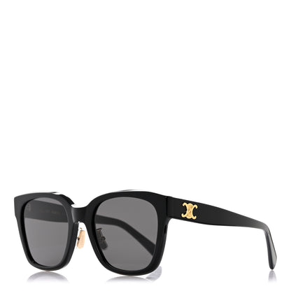 Celine Acetate Triomphe 01 Square Sunglasses CL 40222F Black 1 of 7