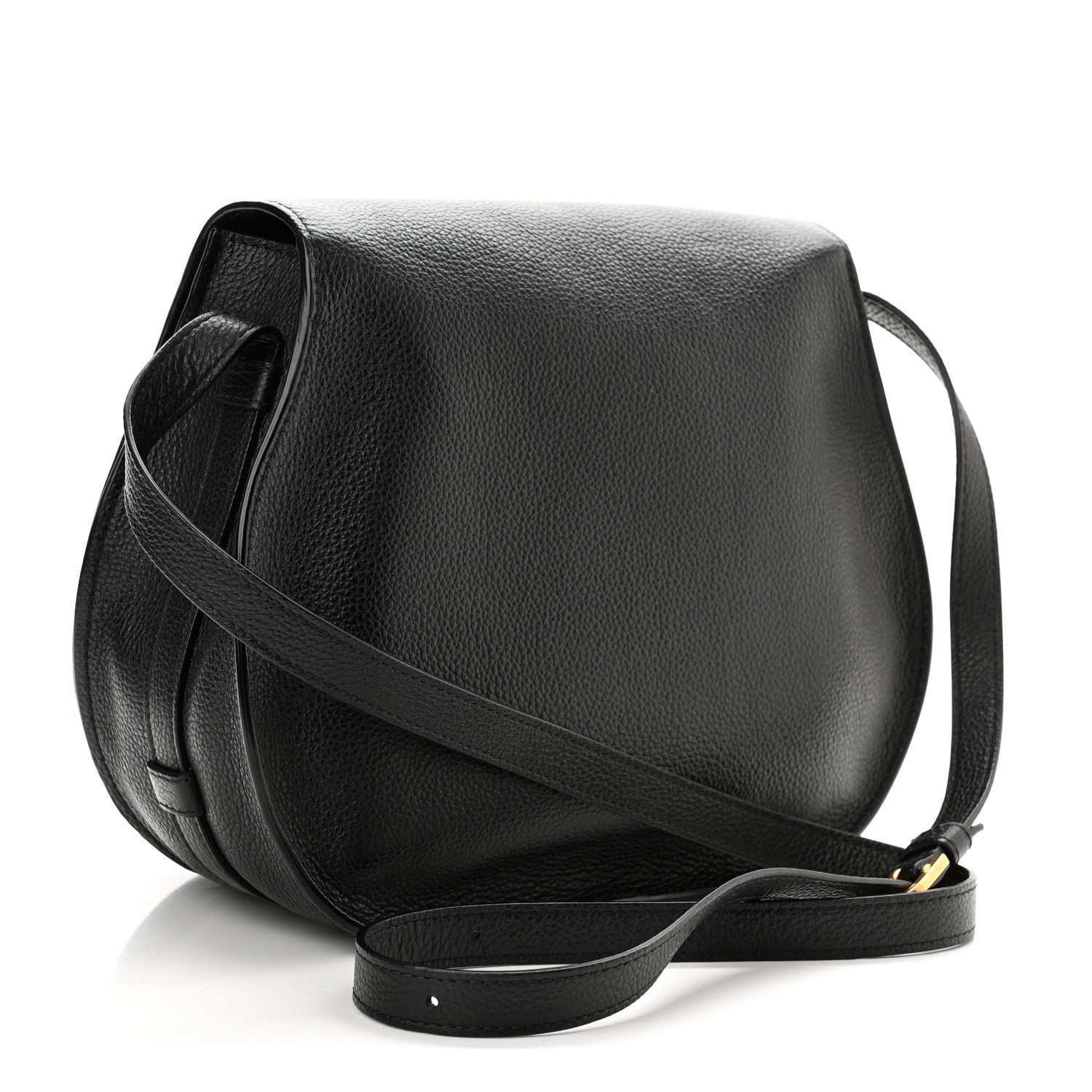Chloe Calfskin Medium Marcie Round Crossbody Bag Black 3 of 11