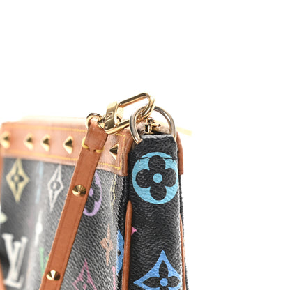 Louis Vuitton Monogram Multicolor Pochette Accessories Black 16 of 16