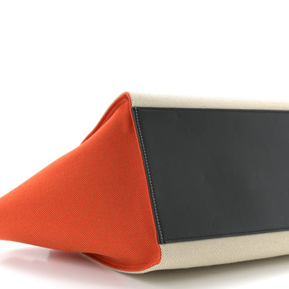 Celine Smooth Calfskin Linen Small Tri-Color Trapeze Orange 8 of 11