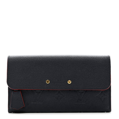 Empreinte Pont-Neuf Wallet Marine Rouge