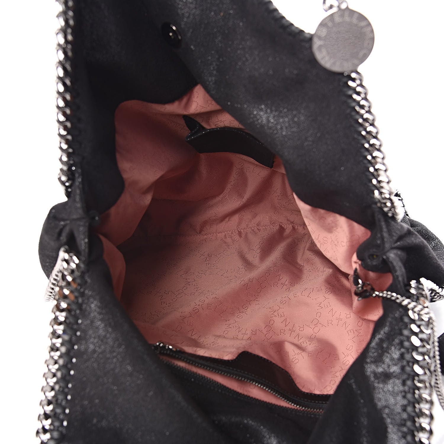 Stella McCartney Shaggy Deer Big Falabella Tote Black 6 of 10