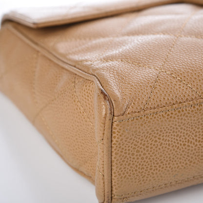 Chanel Caviar Quilted Medium Single Flap Beige 13 of 19