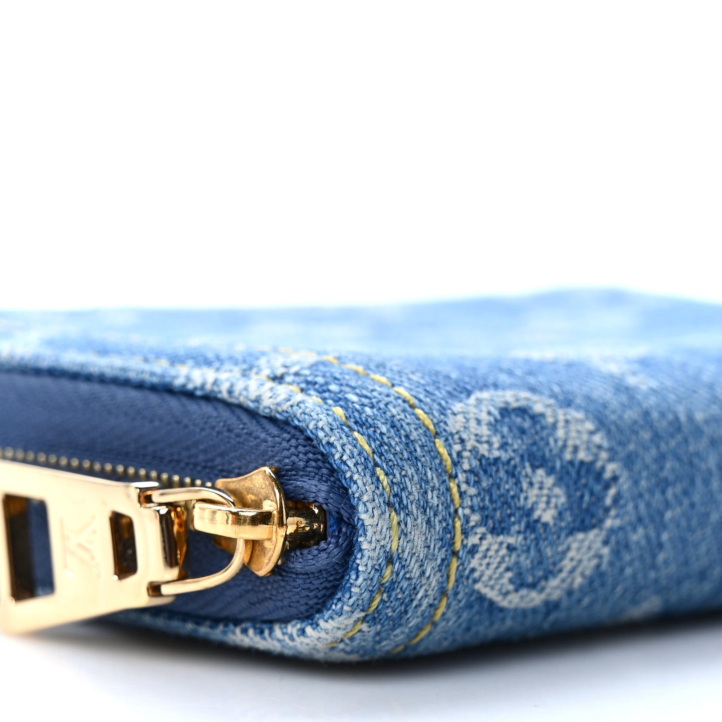 Denim Monogram Zippy Coin Purse Blue
