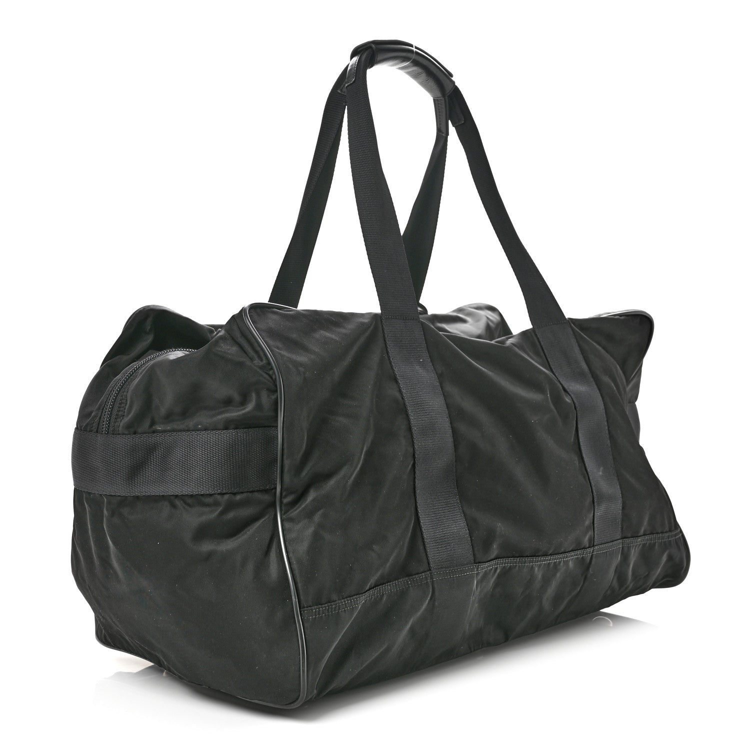 Prada Re-Nylon Saffiano Duffle Bag Black 2 of 13