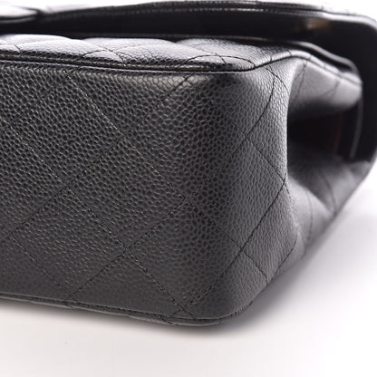 Chanel Caviar Quilted Jumbo Double Flap Black 10 of 11
