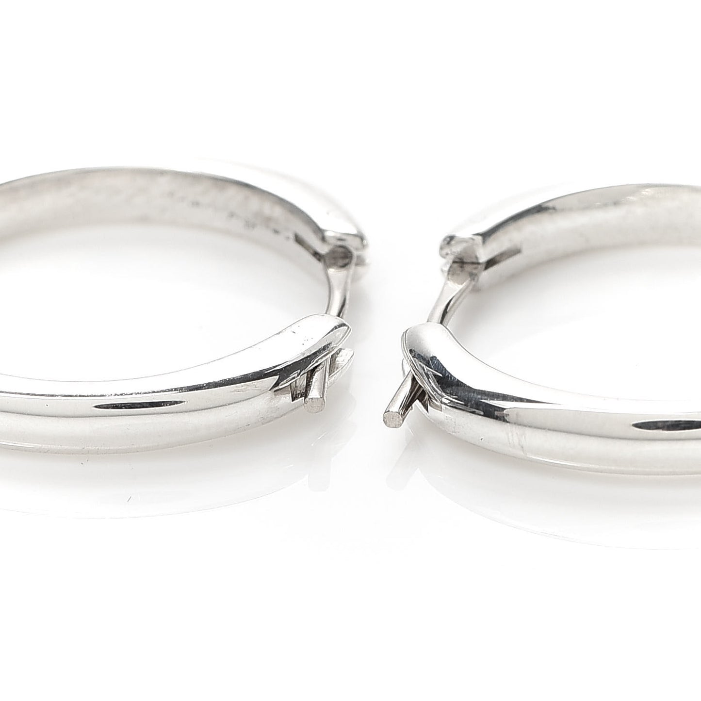 Sterling Silver Cushion Hoop Earrings