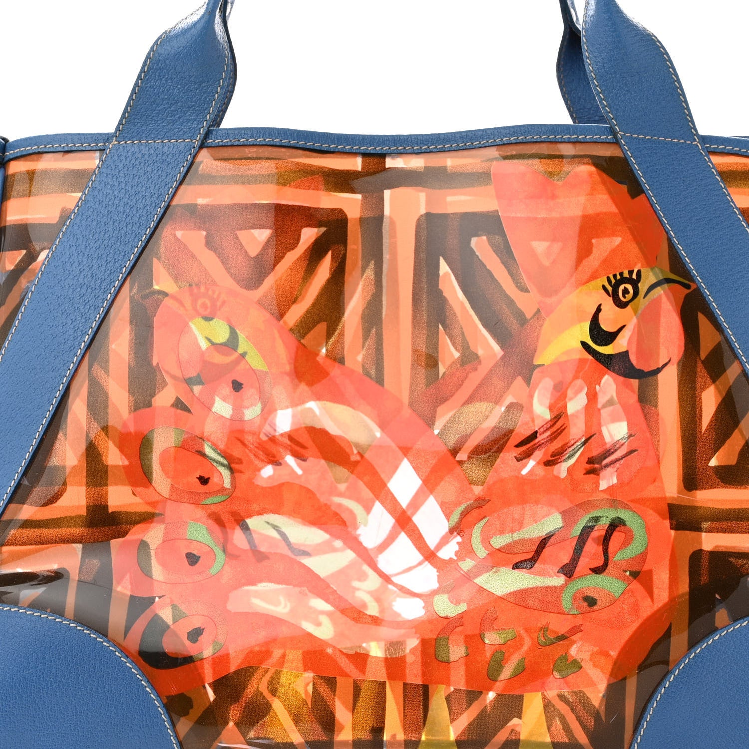 Prada Vinyl Calfskin Tote Multicolor 7 of 23
