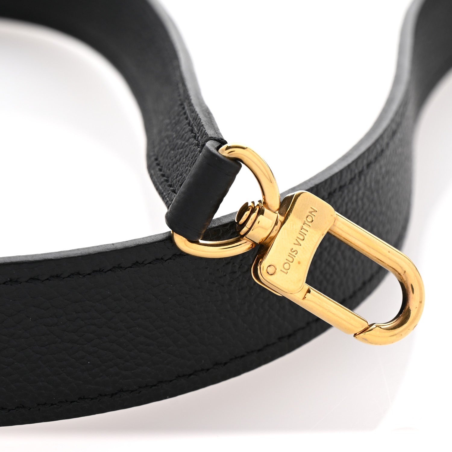 Louis Vuitton Calfskin Ponthieu Shoulder Strap Black 4 of 4