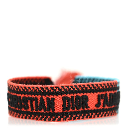 Christian Dior Woven Cotton J'Adior Friendship Bracelet Orange Blue 1 of 3