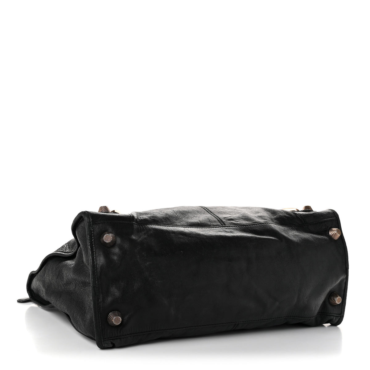 Agneau Giant 21 Rose Gold Hardware Work Black