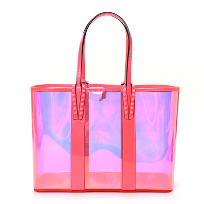 Christian Louboutin PVC Spikes East West Cabata Tote Pink 1 of 10