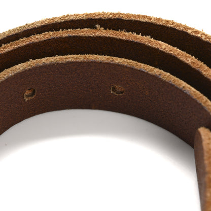 Gucci Faded Calfskin Double G 20mm Belt 80 32 Cuir 7 of 8