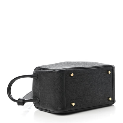 Hermes Taurillon Clemence Mini Lindy 20 Black 2 of 11