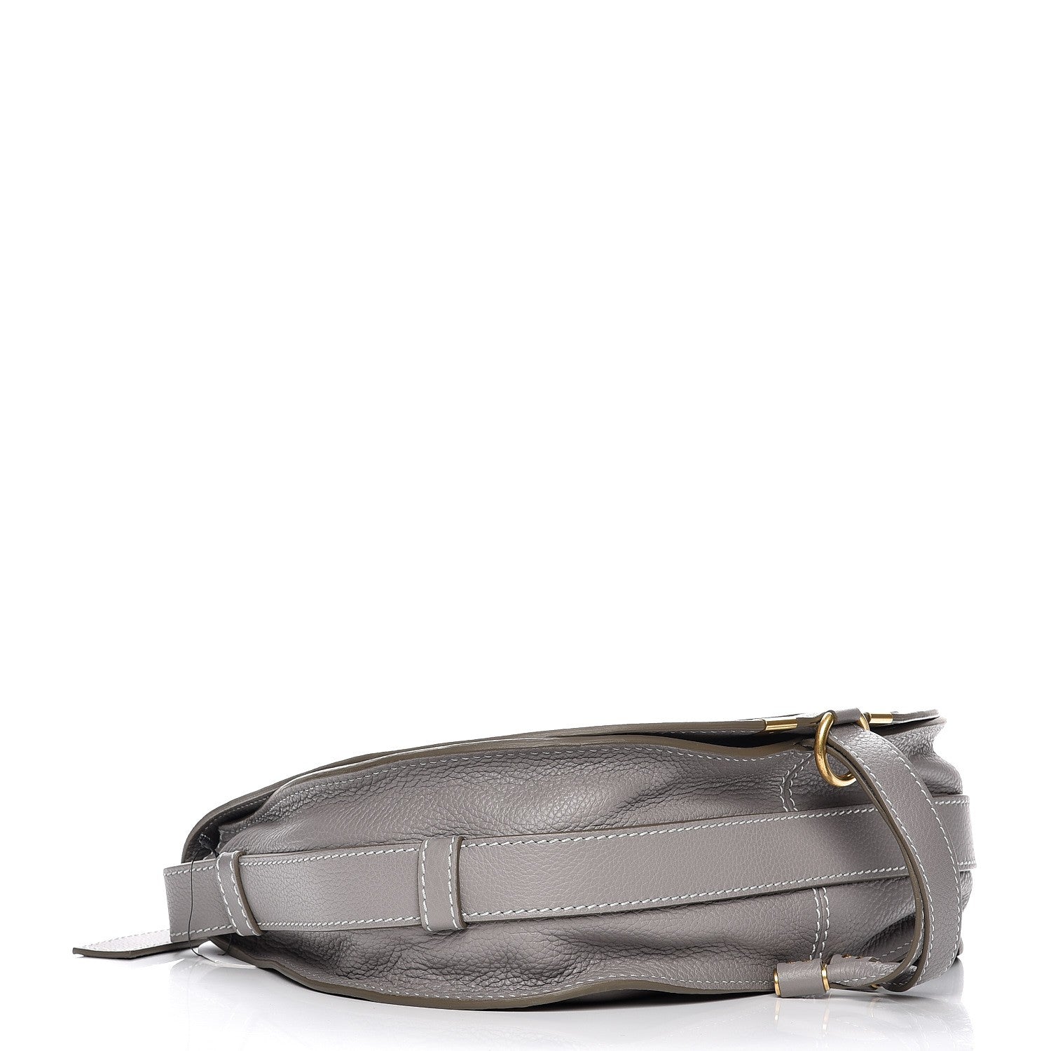 Chloe Calfskin Medium Marcie Round Crossbody Bag Cashmere Grey 4 of 8