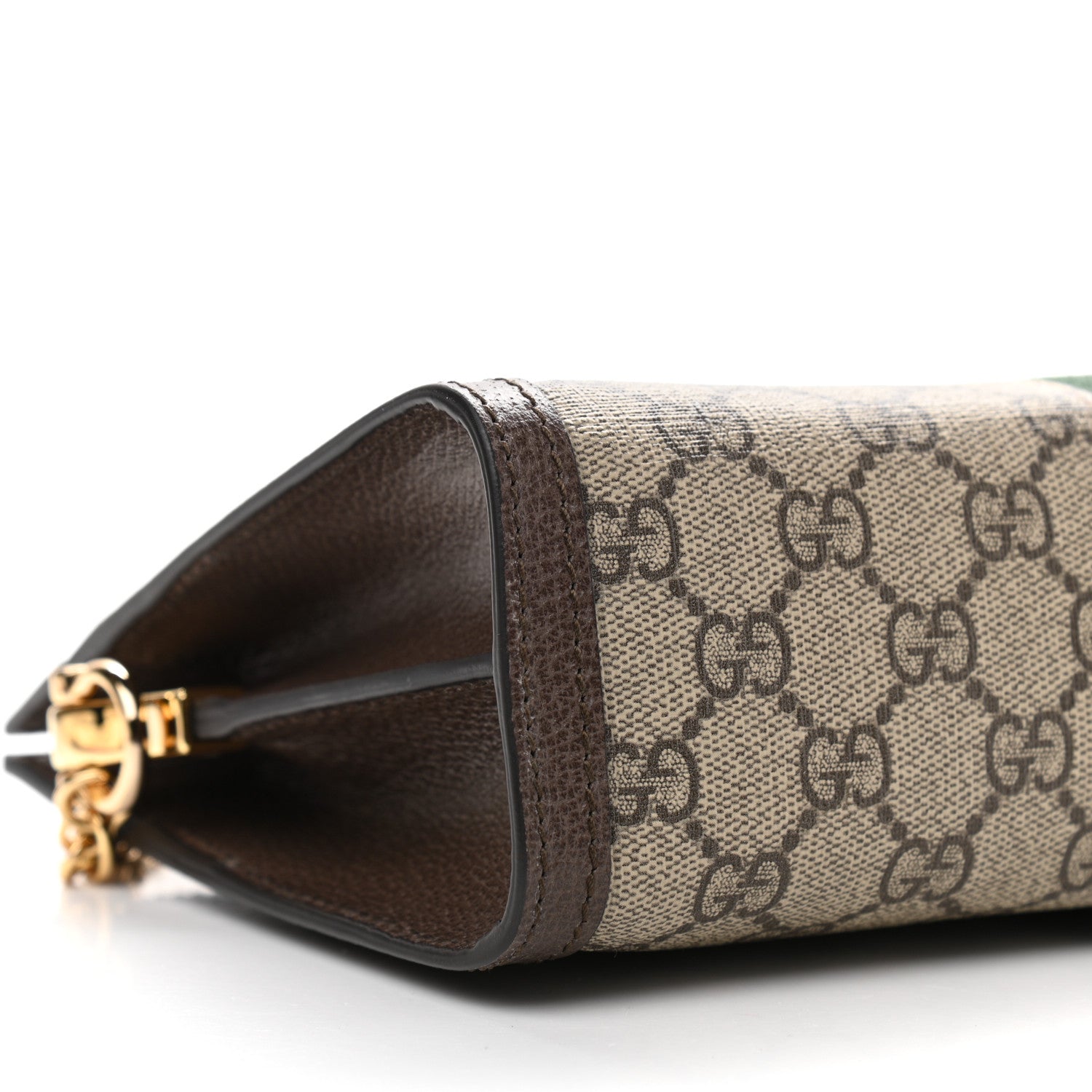 Gucci GG Supreme Monogram Web Small Ophidia Chain Shoulder Bag Brown 9 of 10