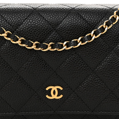 Chanel Caviar Quilted Wallet On Chain WOC Black 9 of 11