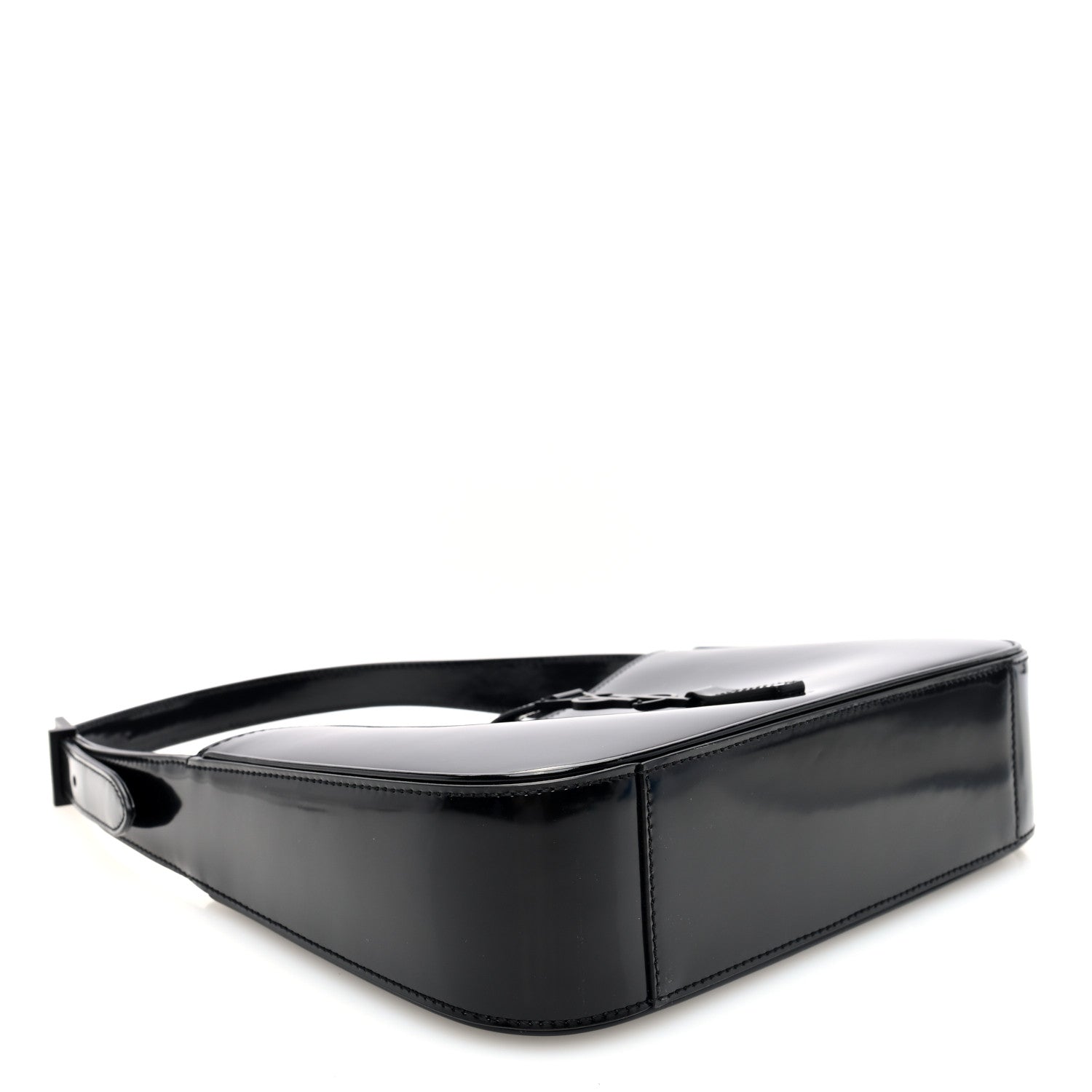 Saint Laurent Patent Le 5 A 7 Monochrome Hobo Black 4 of 9