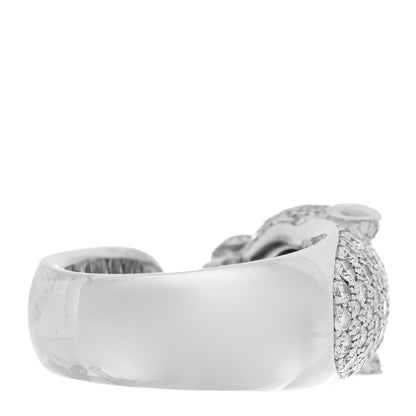 Cartier 18K White Gold Diamond Black Onyx Emerald Panthere De Cartier Ring 46 3.75 3 of 4