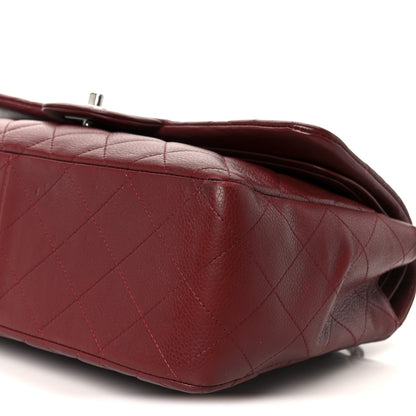 Chanel Caviar Quilted Jumbo Double Flap Dark Red 11 of 11