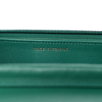 Chanel Lambskin Quilted Wallet On Chain WOC Green 6 of 10