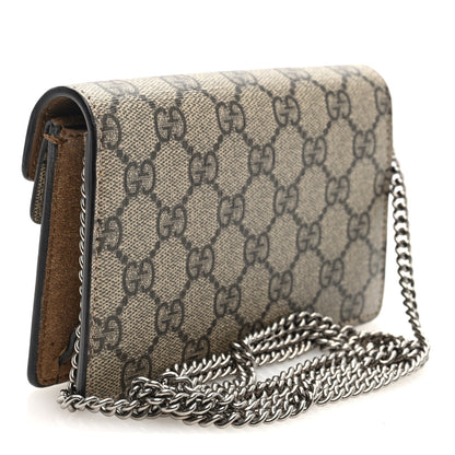 Gucci GG Supreme Monogram Super Mini Dionysus Shoulder Bag Taupe 3 of 9