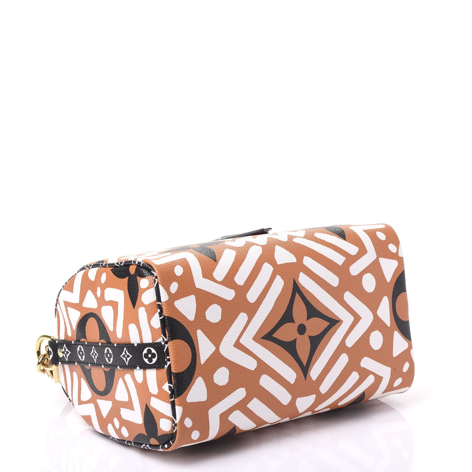 Louis Vuitton Monogram Giant Crafty Speedy Bandouliere 25 Creme Caramel 3 of 10
