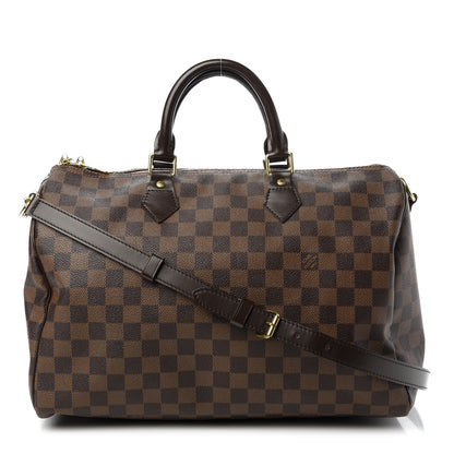 Louis Vuitton Damier Ebene Speedy Bandouliere 35 1 of 10