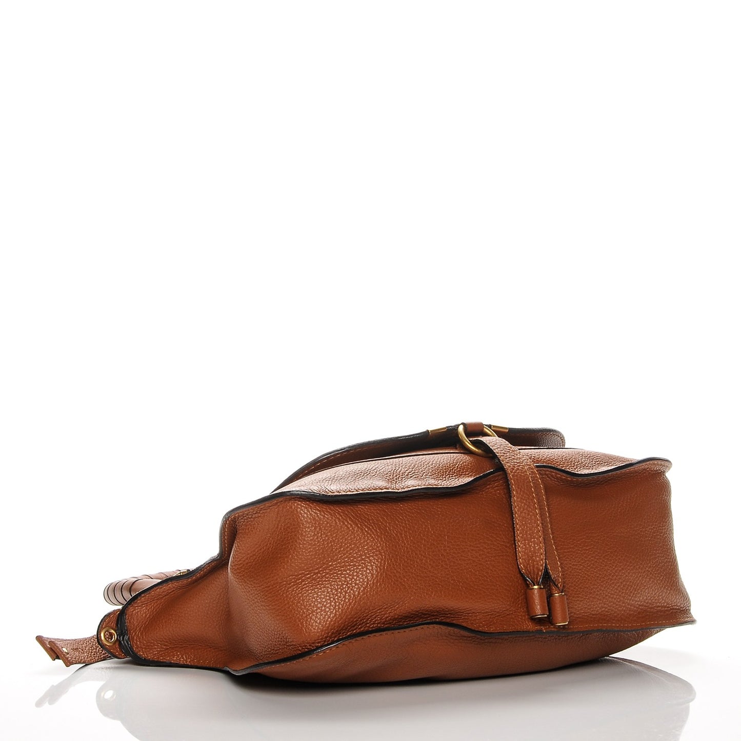 Calfskin Medium Marcie Satchel Tan