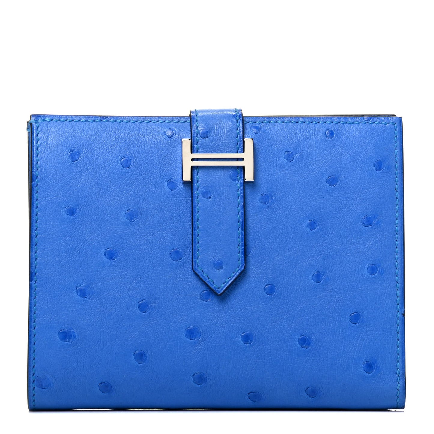 Ostrich Bearn Compact Wallet Bleuet