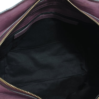 Chloe Glazed Leather Ethel Satchel Dark Purple 11 of 11