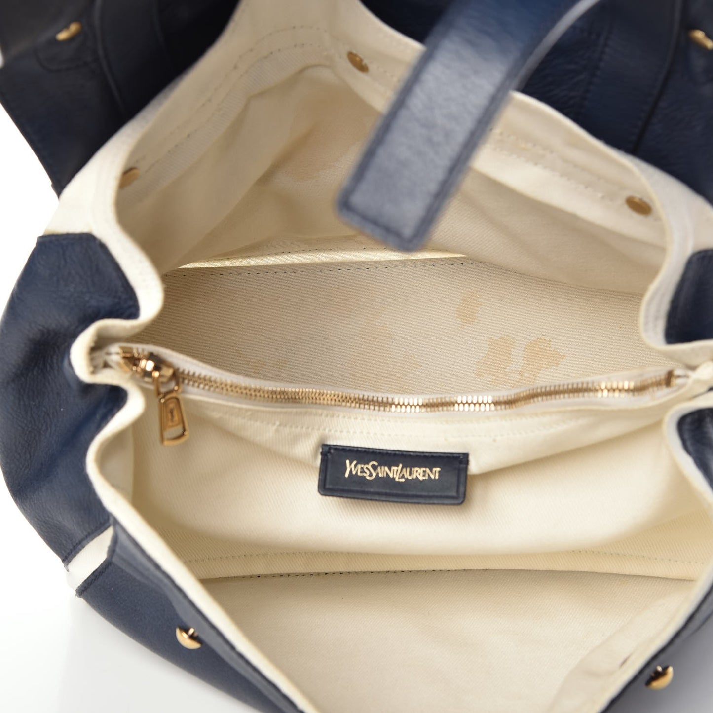 Calfskin Canvas Medium Muse Two Blue