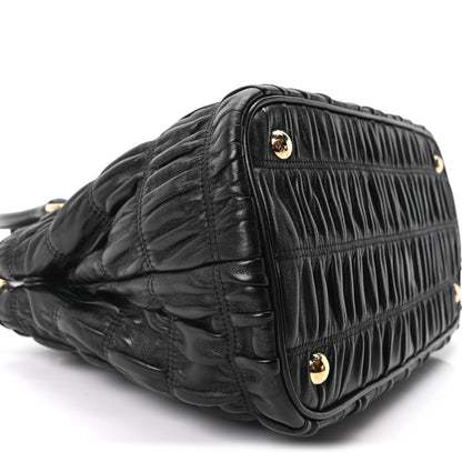 Prada Nappa Gaufre Small Tote Black 9 of 10