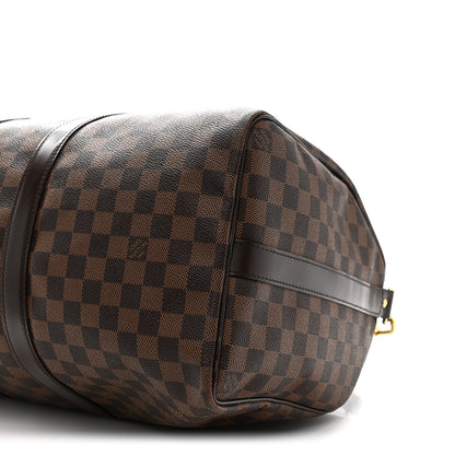 Louis Vuitton Damier Ebene Keepall Bandouliere 45 9 of 10