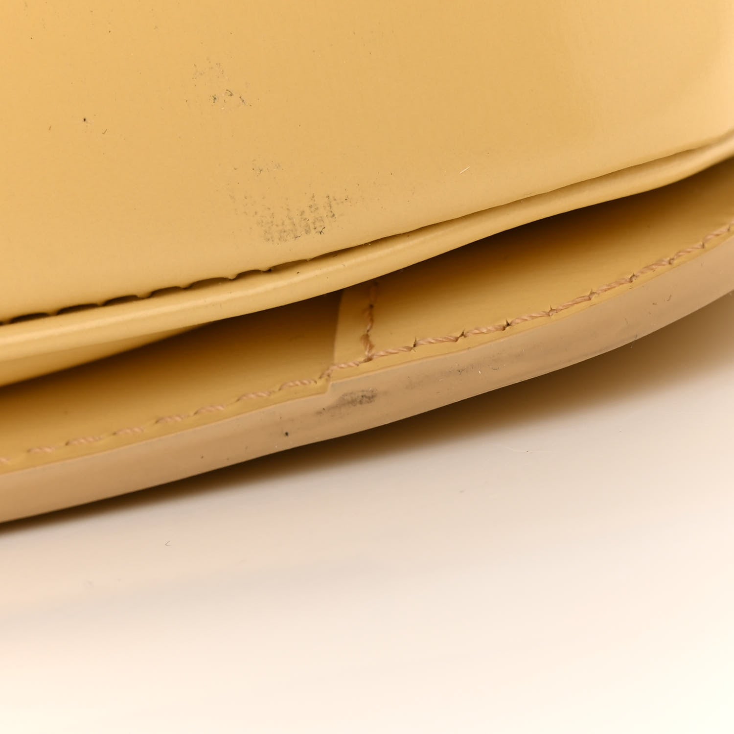 Celine Shiny Calfskin Teen Triomphe Light Yellow 12 of 14